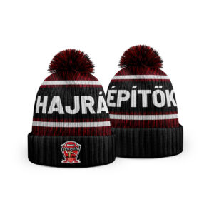 Hajrá Építők! Fekete téli sapka
