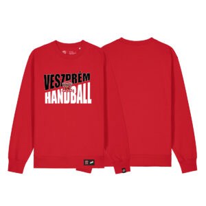 Veszprém Handball környakú piros pulóver